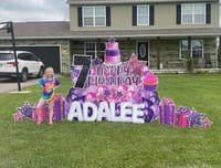 Purple and Pink Yardsign